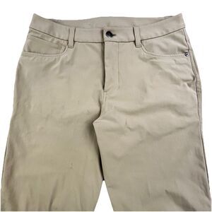 Lululemon ABC Pants Mens Size 30x26 Beige Khaki Slim Fit Performance Warpstreme
